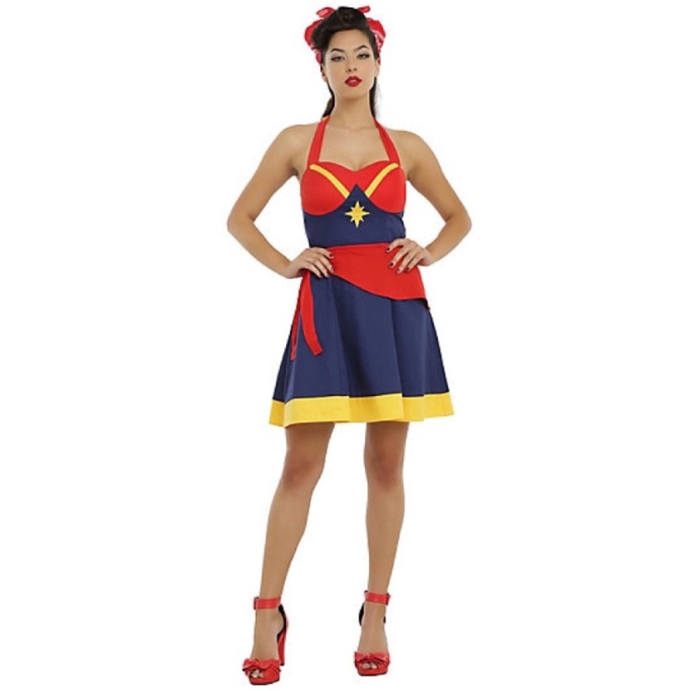 New Captain Marvel Her Universe Cosplay Dress - Picture 4 of 8